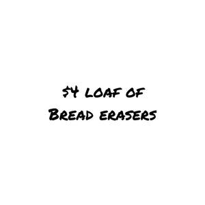 SOLD- Blue Bread Eraser Loaf